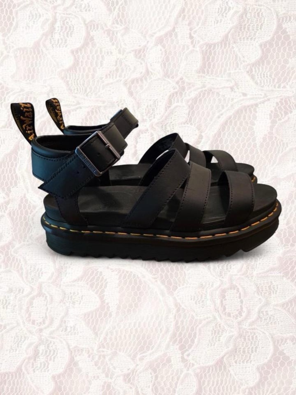 Dr. Martens Blaire Sandals Black Size 9